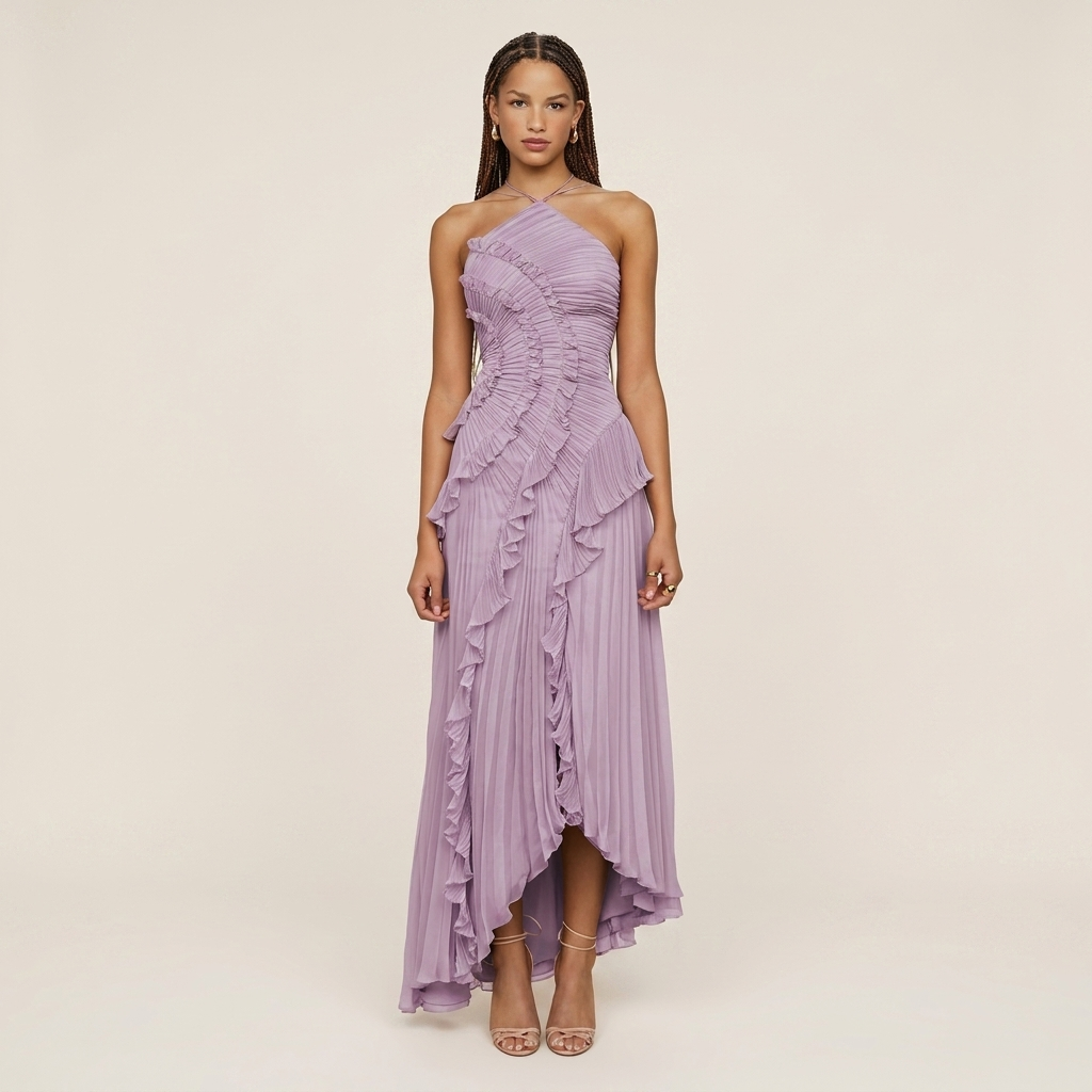 Saint Vanta Chiffon Dress