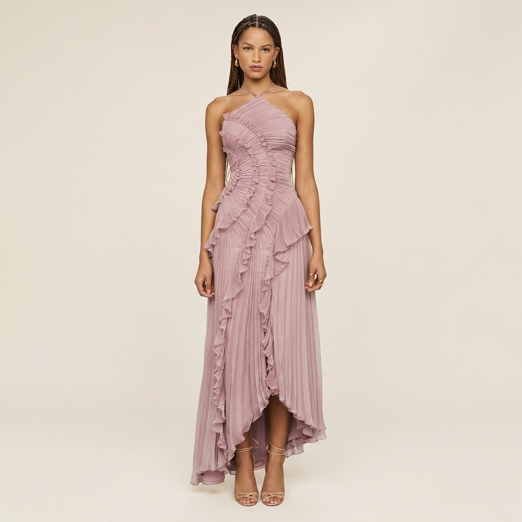 Saint Vanta Chiffon Dress