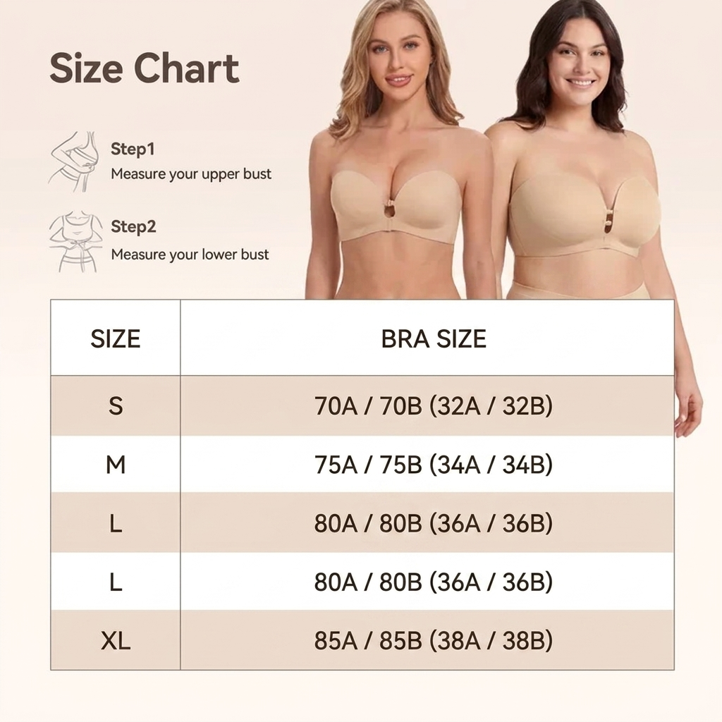 Saint Vanta Strapless Bra